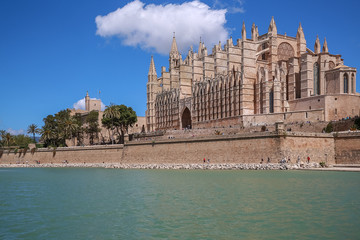 Wall Mural - The Cathedral in Palma Majorca in Spain