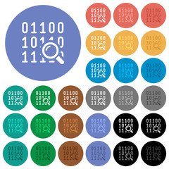 Sticker - Code analysis round flat multi colored icons