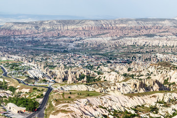 Wall Mural - road in mountain valley in Nevsehir Province