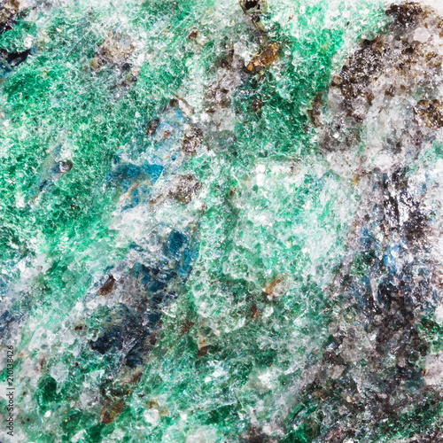 Fototapeta na wymiar Tekstura skały z kryształami