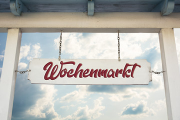 Sticker - Schild 311 - Wochenmarkt