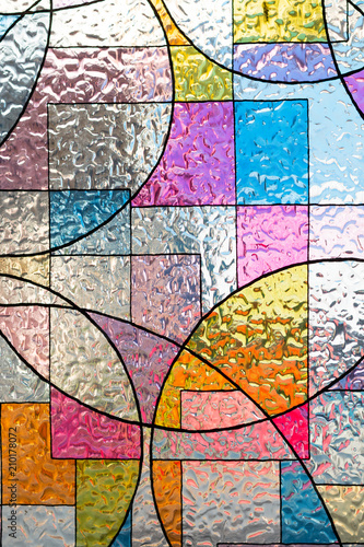 Dekoracja na wymiar  barwione-szklo-chrystusa-kolorowe-abstrakcyjny-wielokolorowy