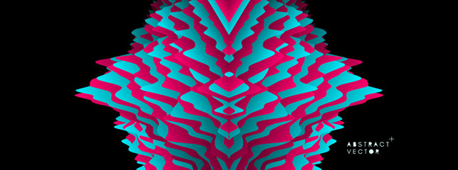 Pattern with optical illusion. Abstract background. Vector illustration.