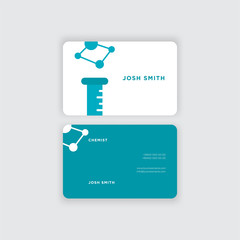 Abstract business card design template vector