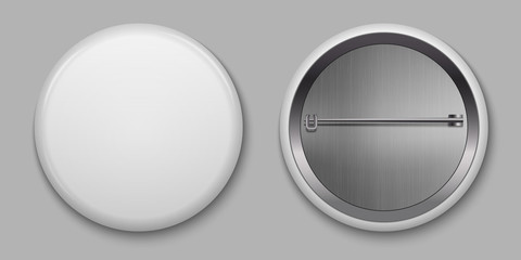 blank glossy badge