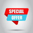 © Lysenko.A - Special offer banner badge icon. Vector illustration. Business concept special offer pictogram.