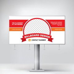 Wall Mural - billboard, creative design for outdoor advertising, banner for posting photos and text, modern graph