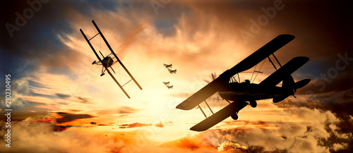 Fotomural aerial battle first world war