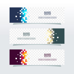 Wall Mural - abstract web banner design background or header templates in transparent background