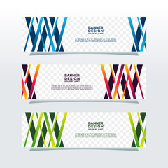 Wall Mural - abstract web banner design background or header templates in transparent background