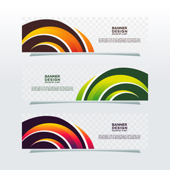 Wall Mural - abstract web banner design background or header templates in transparent background