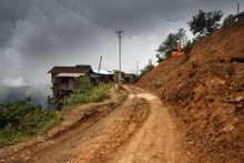 Road Works In Myanmar
