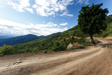 Dirt Road In Chin State, Myanmar