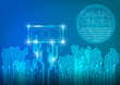 © iTons - Banknote icon with Circuit background concept