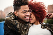 © Manuel Ruiz Martinez/ADDICTIVE STOCK - Romantic young afro couple having fun