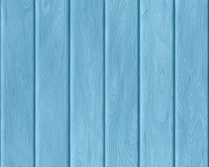 Natural blue wood texture, painted boards, realistic wooden background, vector