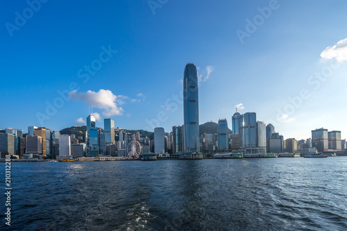 Plakat panoramiczna panoramę miasta