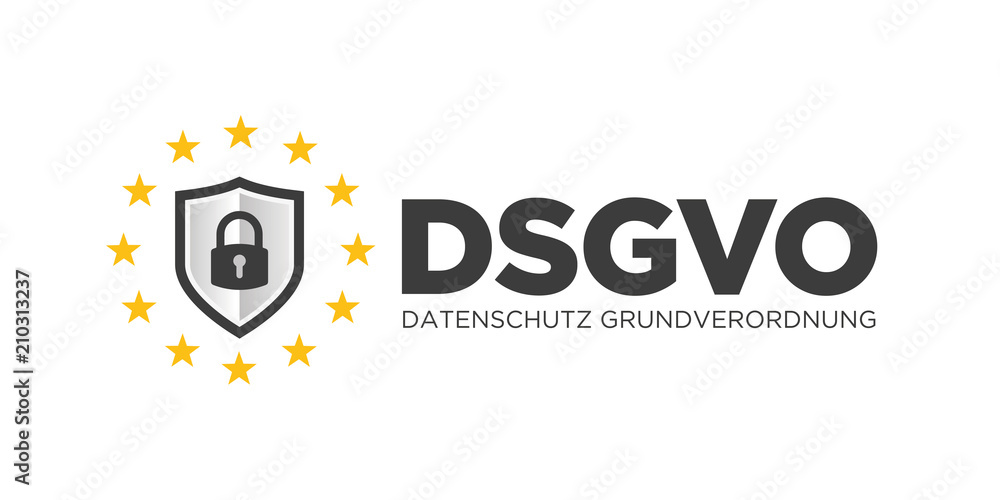 Datenschutz-Grundverordnung 2 デートシュッツ DSGVO Datenschutz-Grundverordnung Symbol Stock Vector | Adobe Stock