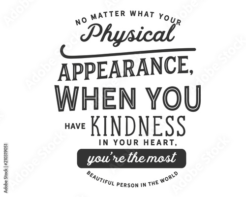 physical appearance of a person