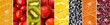 Collection different fruits, berries and vegetables