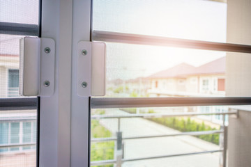 mosquito net wire screen on house window protection against insect