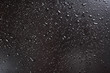 A waterdrops on black surface, background