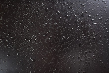 A Waterdrops On Black Surface, Background