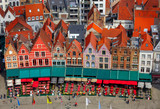 Brugge. The central market square.