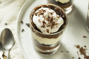 Canvas Print - Sweet Homemade Chocolate Parfait Dessert