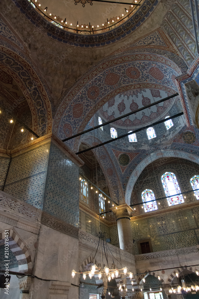 Photo Art Print Interior Views Of The Blue Mosque Sultan