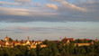 City skyline of Rothenburg ob der Tauber, seen from the park