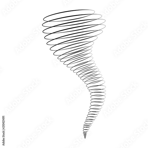 Tornado Icon Vector Cyclone Hurricane Design Isolated On White Stock Vector Adobe Stock
