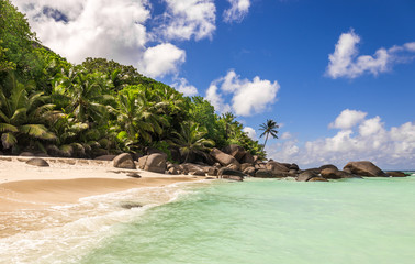 Sticker - Paradise beach in the Seychelles