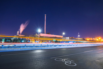 busy traffic road in urban