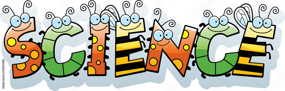 Cartoon Science Text Stock Vector | Adobe Stock