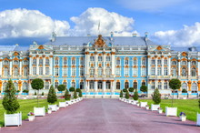Catherine Palace In Tsarskoe Selo In Summer, St. Petersburg, Russia
