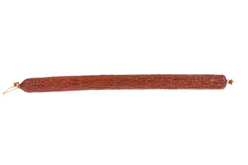 stick sausage on white background