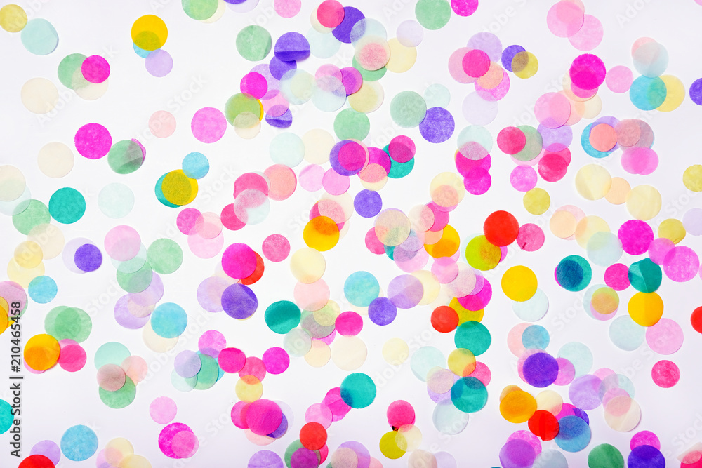 Background of colorful confetti - obrazy, fototapety, plakaty 