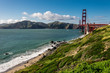  golden gate panorama, view of the golden gate from the bay, san Francisco  united states