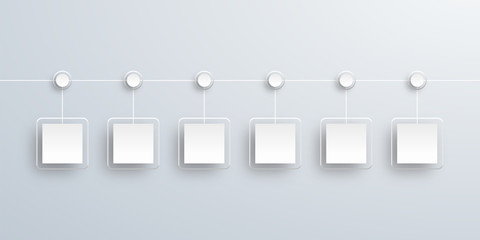 Wall Mural - crystal white label, timeline chart #vector background