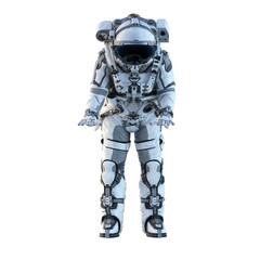 Wall Mural - Astronaut on white. Mixed media