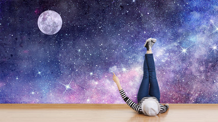 just relax and imagine . mixed media