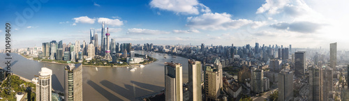 Zdjęcie XXL Panorama widok Szanghaj miasto.