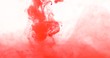 Close up red colored drop in the water , abstract motion movement of watercolor ink splashing background , 4K Dci resolution