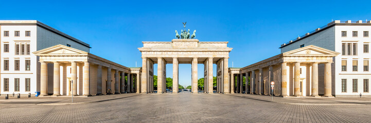 Fototapete - Das Brandenburger Tor am Pariser Platz in Berlin, Deutschland