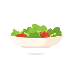 Wall Mural - Salad icon vector isolated