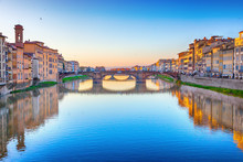 St. Trinity Bridge In Florence, Italy