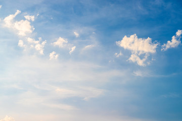 Wall Mural - Clouds on a blue sky as background