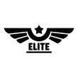 Elite logo. Simple illustration of elite vector logo for web design isolated on white background