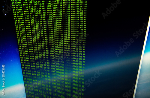 Foto  Ping of site using UNIX bash shell